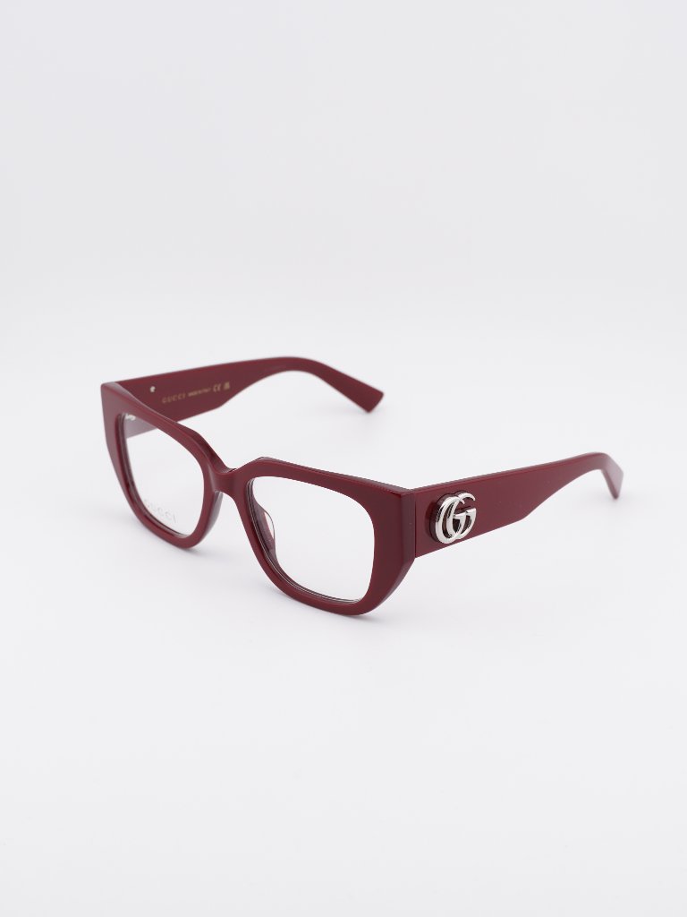 Gucci Gg1952o 003 Eyeglasses Burgundy 51mm Square Frame
